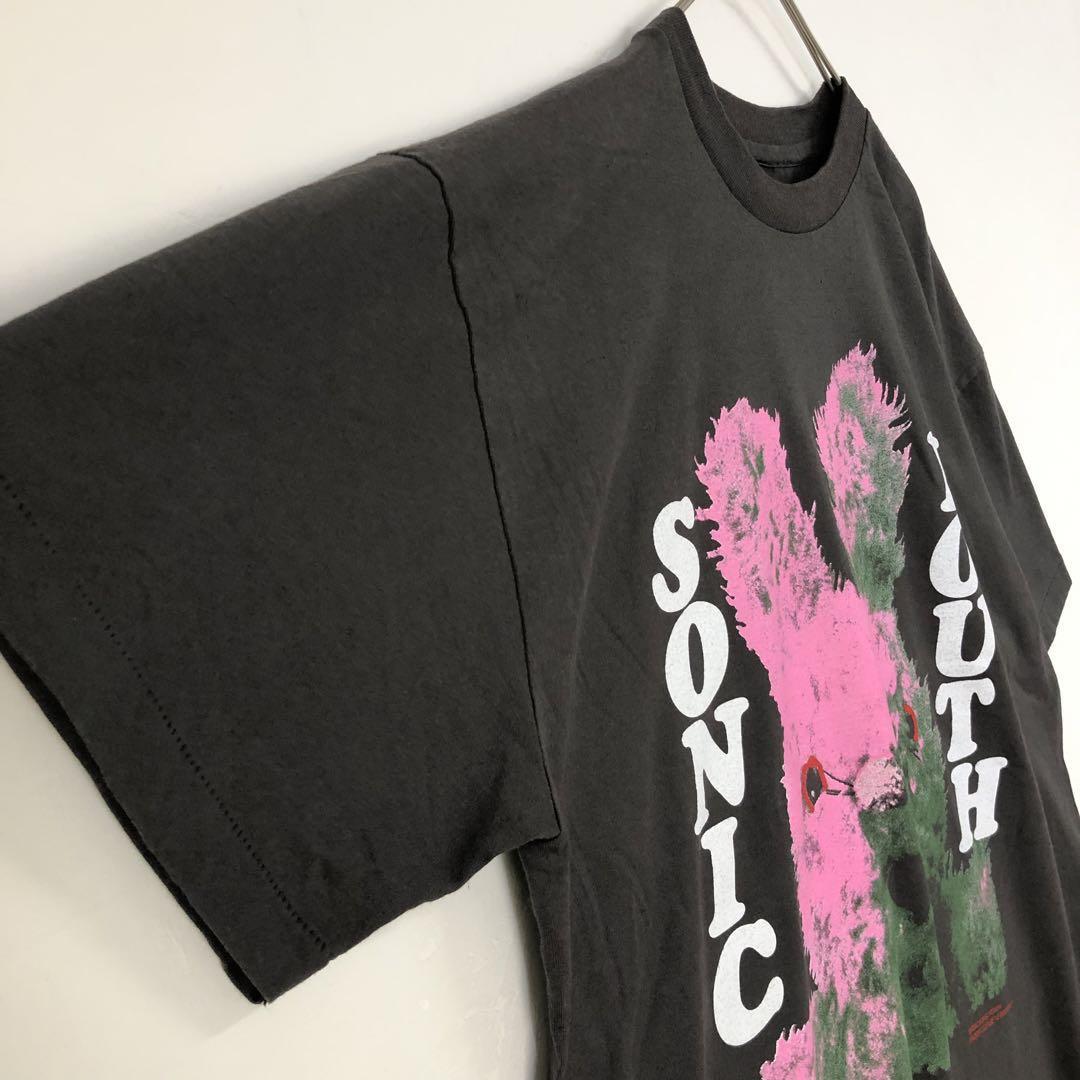 BOOTLEG SONIC YOUTH ソニックユース ロゴ 半袖 Tシャツ | PEACE