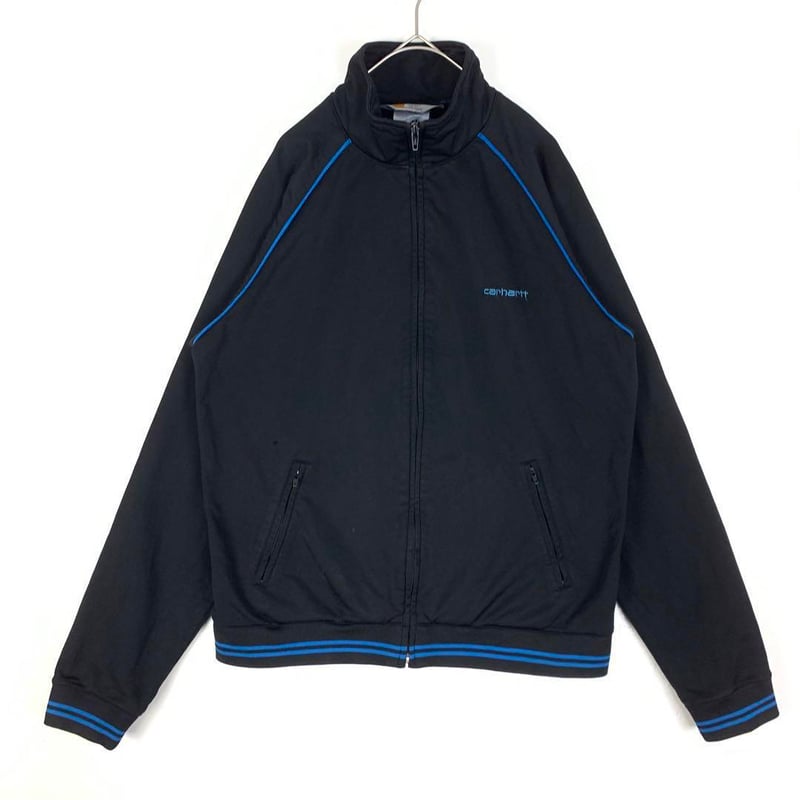 カーハート 刺繍 ロゴ トラック ジャケット ジャージ 黒 | PEACE