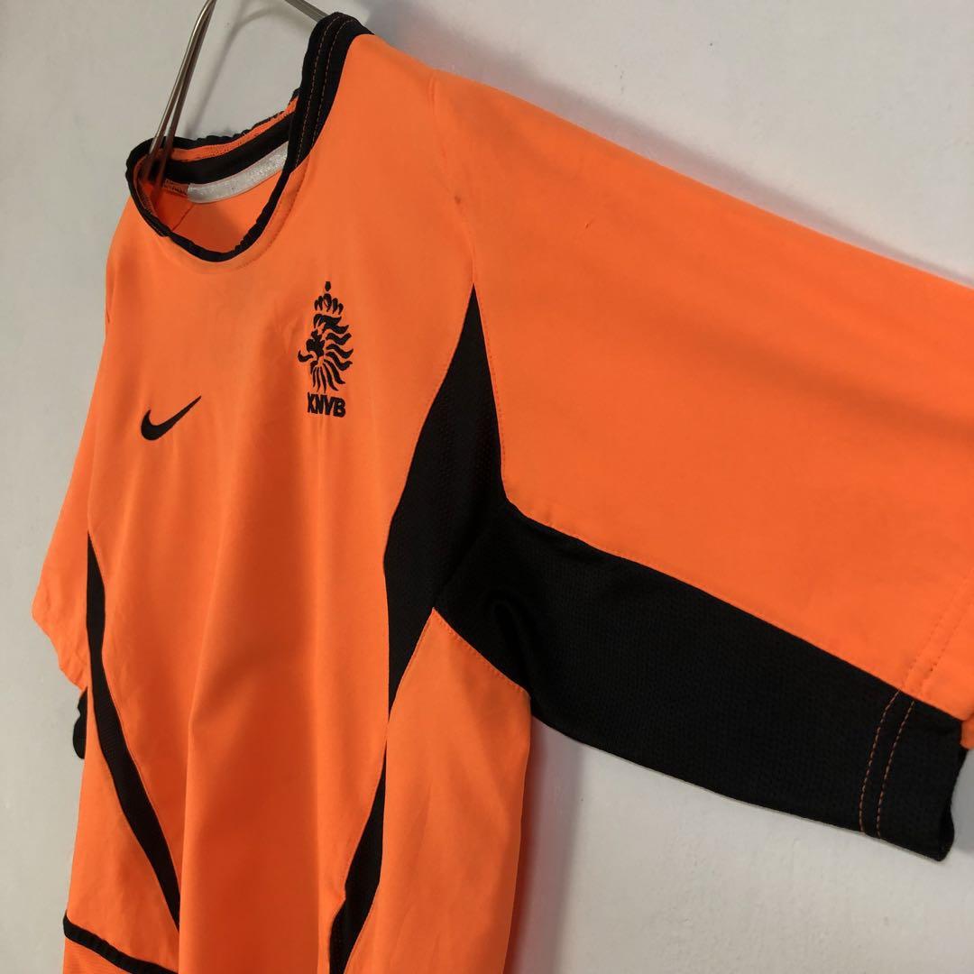 オランダ ゲームシャツ ユニフォーム サッカー 刺繍 ロゴ オレンジ