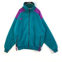 ラコステ ジャージ トラックジャケット 刺繍 ロゴ ゆるだぼ 白 青