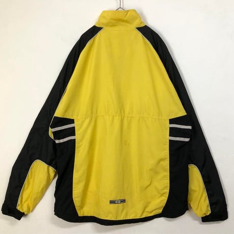 アンブロ　トラックジャケット　ジャージ　ロゴ　ビッグサイズ　黄　黒