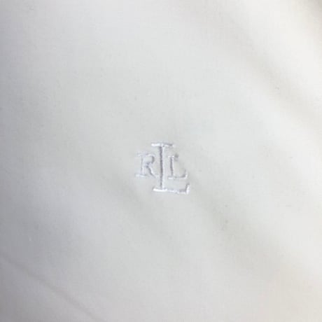 Lauren ラルフローレン　長袖　シャツ　ロゴ　刺繍　白