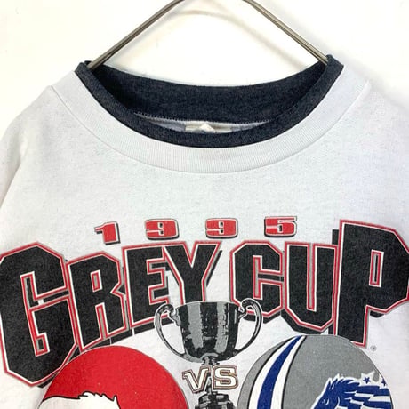GREY CUP　95年　アメフト　ロゴ　スウェット　トレーナー　白
