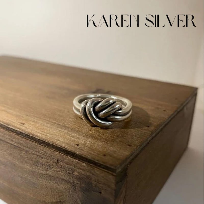 KARENSILVER カレン シルバー 民族 結び目 ハンドメイド リング 指輪