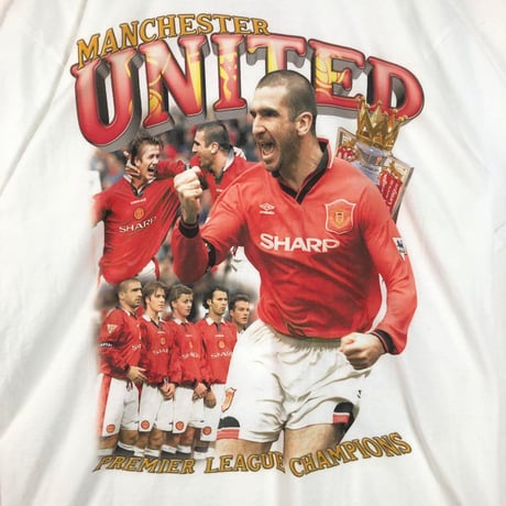 BOOTLEG マンチェスターユナイテッド　サッカー　ビッグプリント　Tシャツ