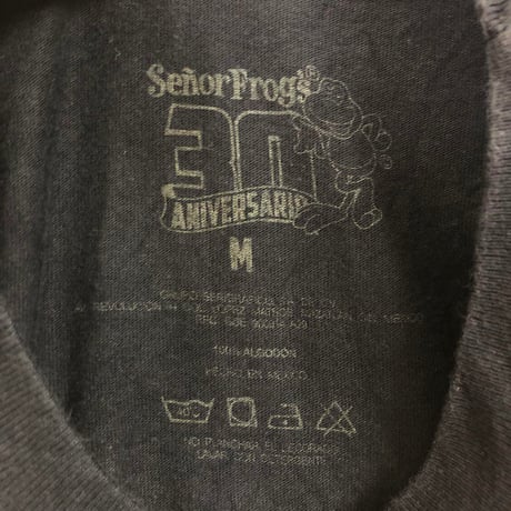 00s セニョールフロッグス　カエル　ビッグロゴ　半袖　Tシャツ　黒