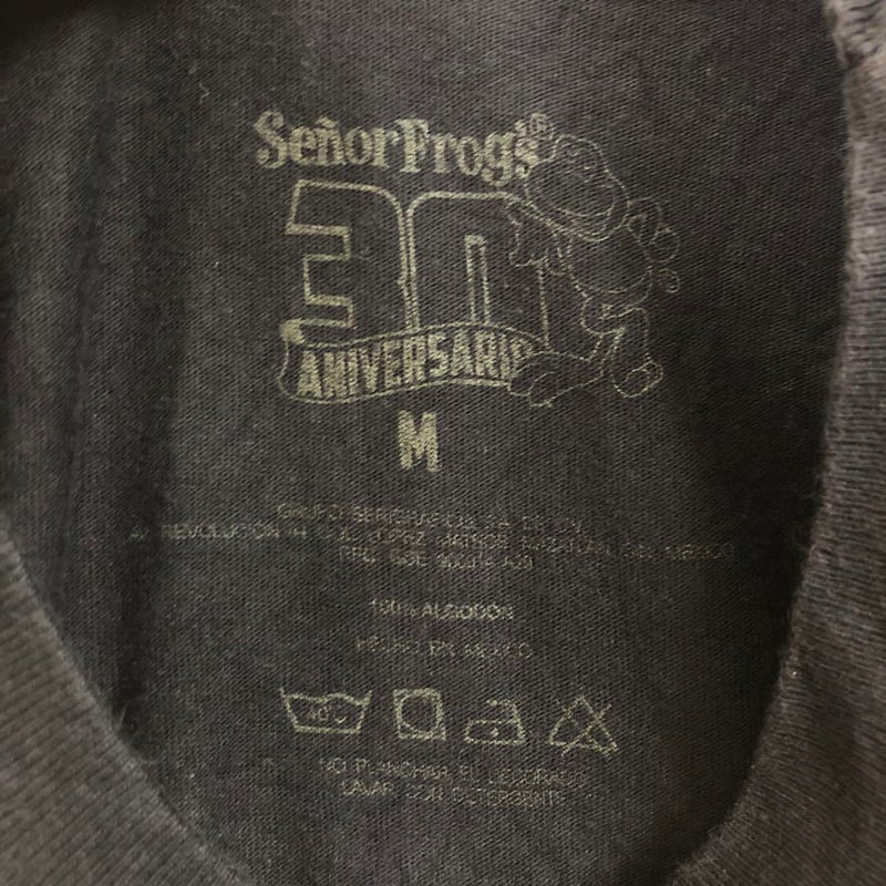 00s セニョールフロッグス カエル ビッグロゴ 半袖 Tシャツ 黒 | PEACE 