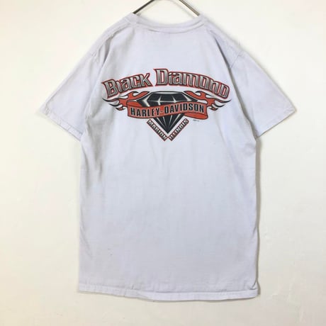 00s ハーレーダビッドソン　ビッグロゴ　半袖　Tシャツ　白