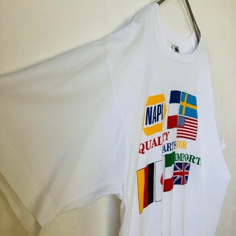 90s USA製　フルーツオブザルーム　ビッグロゴ　Tシャツ　白