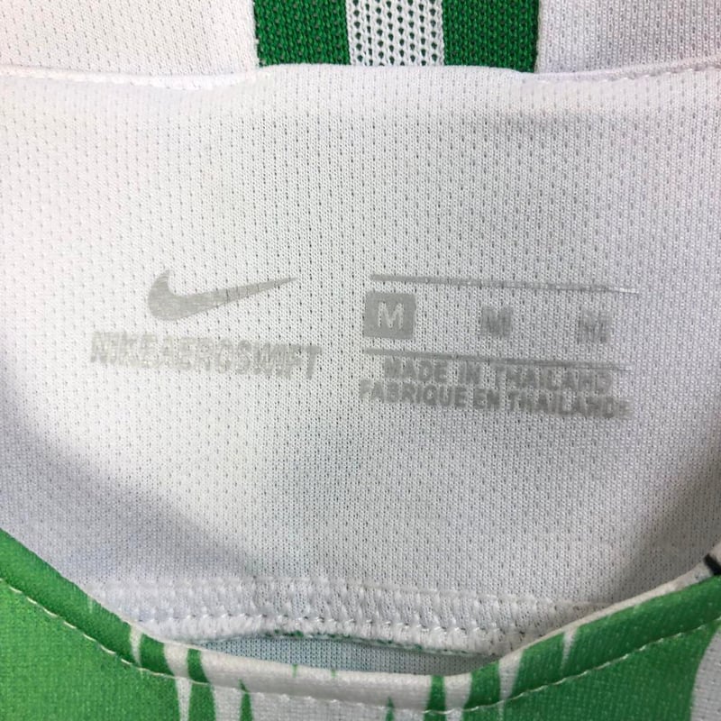 2873 NIKE ナイジェリア　ゲームシャツ　ユニフォーム　サッカー　刺繍 NIKE ナイジェリア ゲームシャツ ユニフォーム サッカー 刺繍 ロゴ 緑