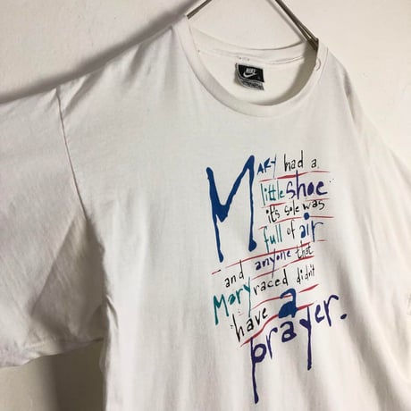 USA製　ナイキ　エアー シューズ　半袖　Tシャツ　白
