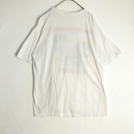 90s シングルステッチ　SPONGEBOB　スポンジボブ　ビッグプリント　キャラT　半袖　Tシャツ
