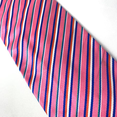 Paul Smith ポールスミス　英国製　ストライプ　ネクタイ　ピンク