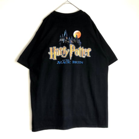 BOOTLEG　Harry Potter ハリーポッター　賢者の石　Tシャツ　ビッグプリント　黒