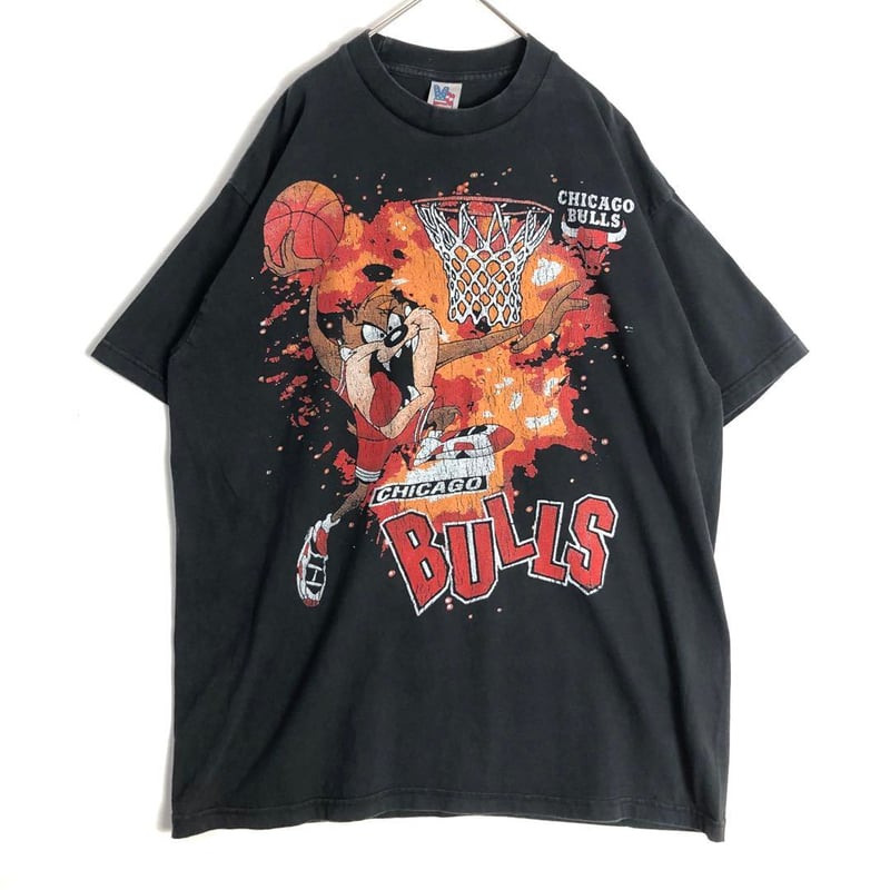 BOOTLEG NBA ブルズ タズマニアンデビル Tシャツ ビッグプリント 黒