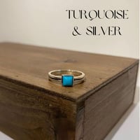 SILVER 925　シルバー　ターコイズ　リング　指輪　ハンドメイド