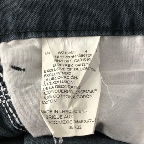 メキシコ製　Dickies　ディッキーズ　ブラックデニム　ペインター　パンツ　黒