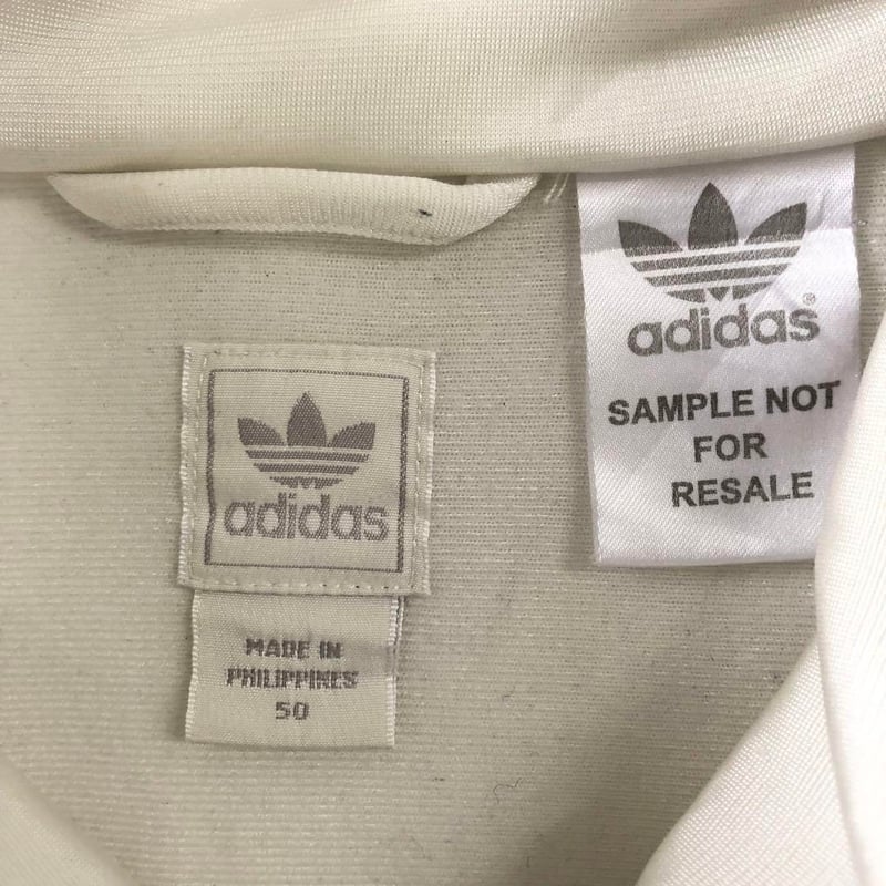 1836 アディダス　カレッジ　ジャージ　トラックジャケット　刺繍　ロゴ　白 アディダスオリジナルス ジャージ トラックジャケット 白 刺繍