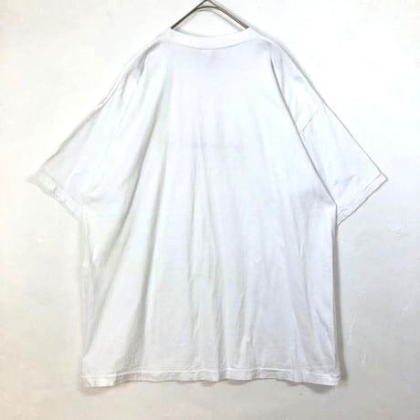 90s シングルステッチ　刺繍　ビッグロゴ　テネシー　Tシャツ　白