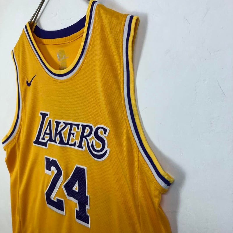 NBA レイカーズ 24 ゲームシャツ ナイキ 刺繍 ロゴ コービー