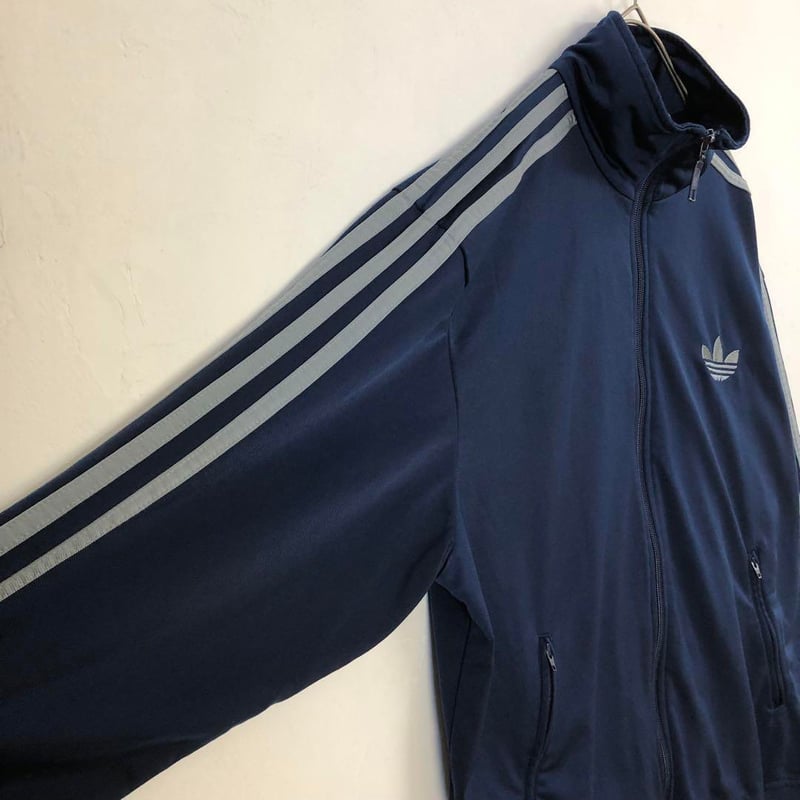 アディダスオリジナルス ジャージ トラックジャケット 刺繍 ロゴ 紺