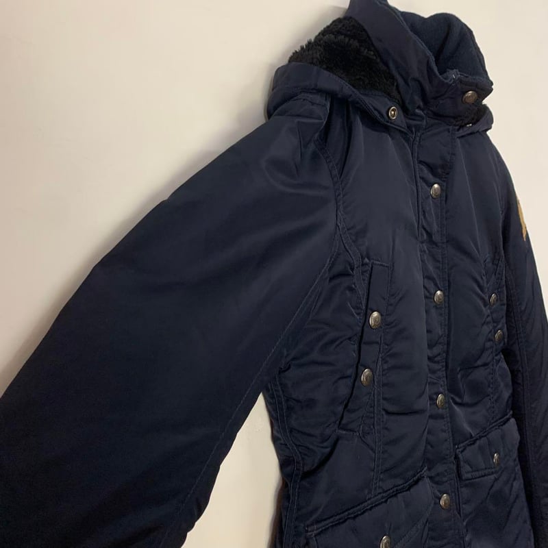 ポロ ラルフローレン 刺繍 ワッペン ダウンコート ジャケット 紺