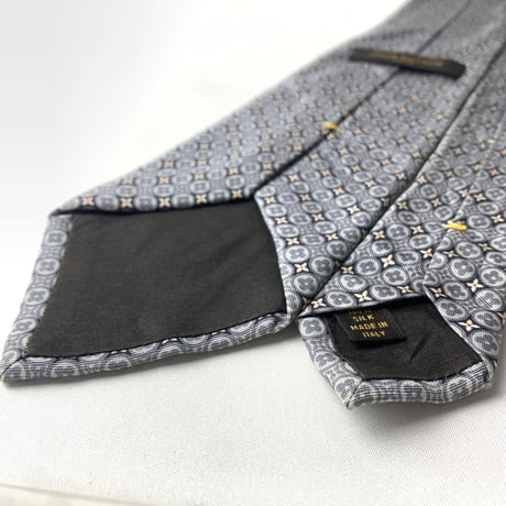 LOUIS VUITTON ルイヴィトン　ネクタイ　シルク　グレー
