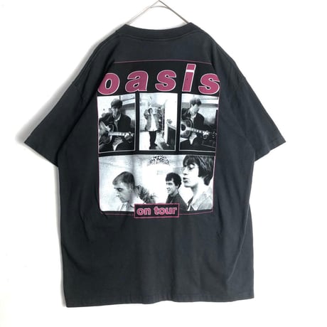 BOOTLEG oasis オアシス　シングルステッチ　Tシャツ　黒