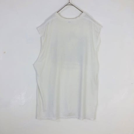 ディズニー　ヴィンテージ　ミッキー　ノースリーブ　白　2XL