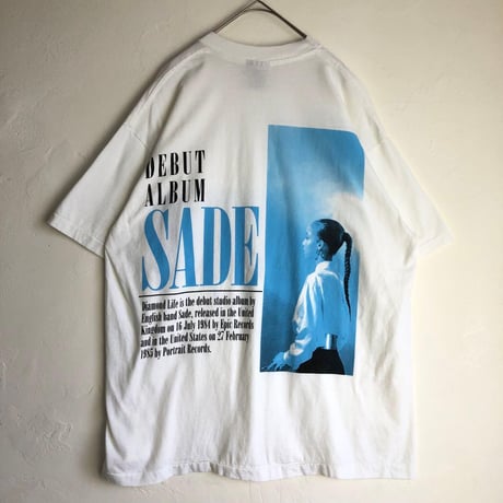 BOOTLEG　SADE　シャーデー　ミュージック　Tシャツ　ビッグプリント