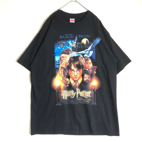 BOOTLEG　Harry Potter ハリーポッター　賢者の石　Tシャツ　ビッグプリント　黒