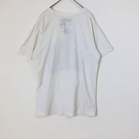 00s Ashbury　ビッグプリント　デザイン　半袖　Tシャツ　白