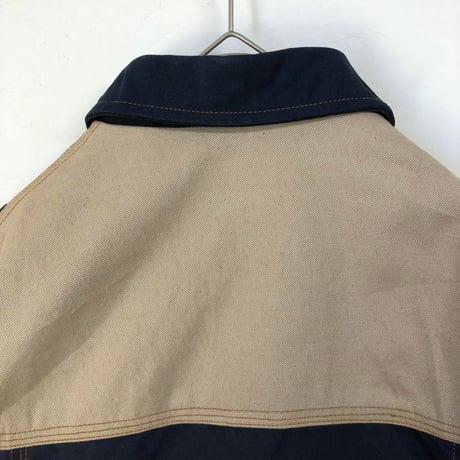 987 カーハート　リメイク　再構築　ジャケット　パッチワーク　カモフラ　革タグ
