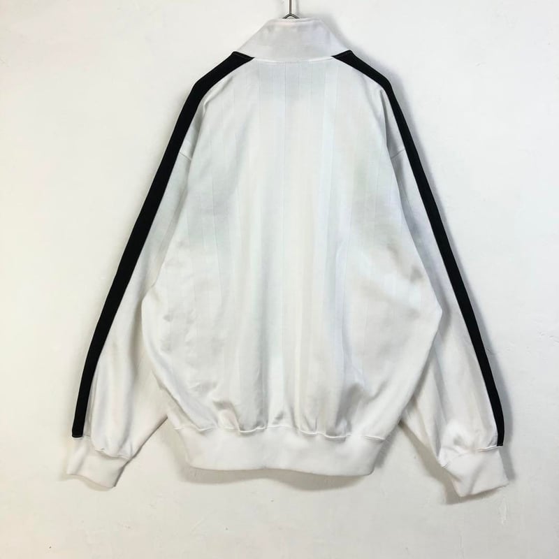 90s アシックス ジャージ トラックジャケット 刺繍 ロゴ 白 | PEACE TOWN
