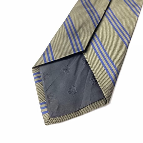 USA製　Brooks Brothers　ブルックスブラザーズ　シルク　ネクタイ　ストライプ　カーキ