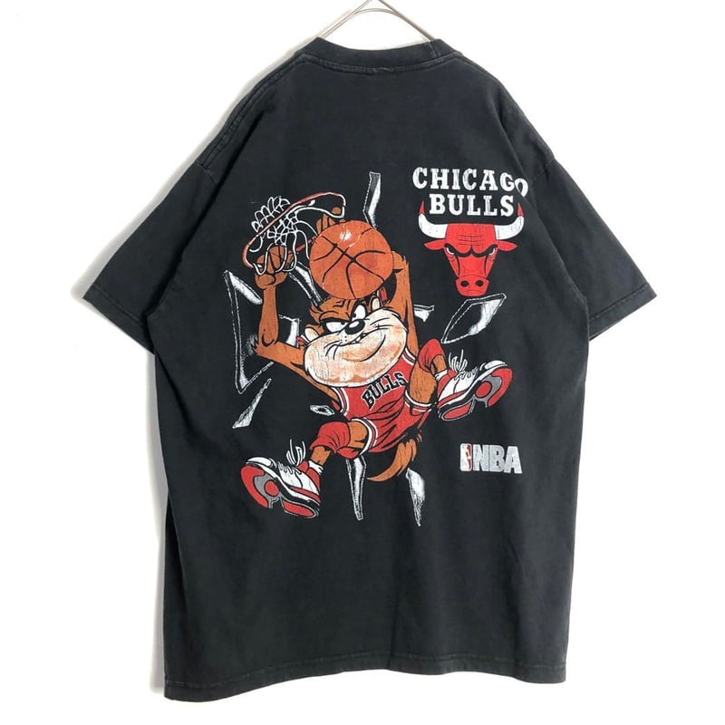 BOOTLEG NBA ブルズ タズマニアンデビル Tシャツ ビッグプリント 黒