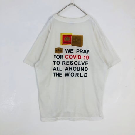 マダム・ヘン　企業　両面　ビッグロゴ　半袖　Tシャツ　白