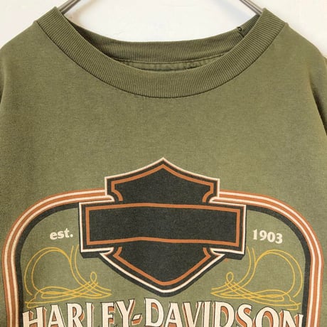 ハーレーダビッドソン　両面　プリント　ビッグロゴ　半袖　Tシャツ
