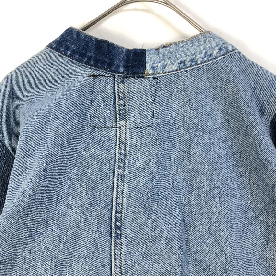 リーバイス デニム リメイク 再構築 ジャケット ロゴ パッチワーク
