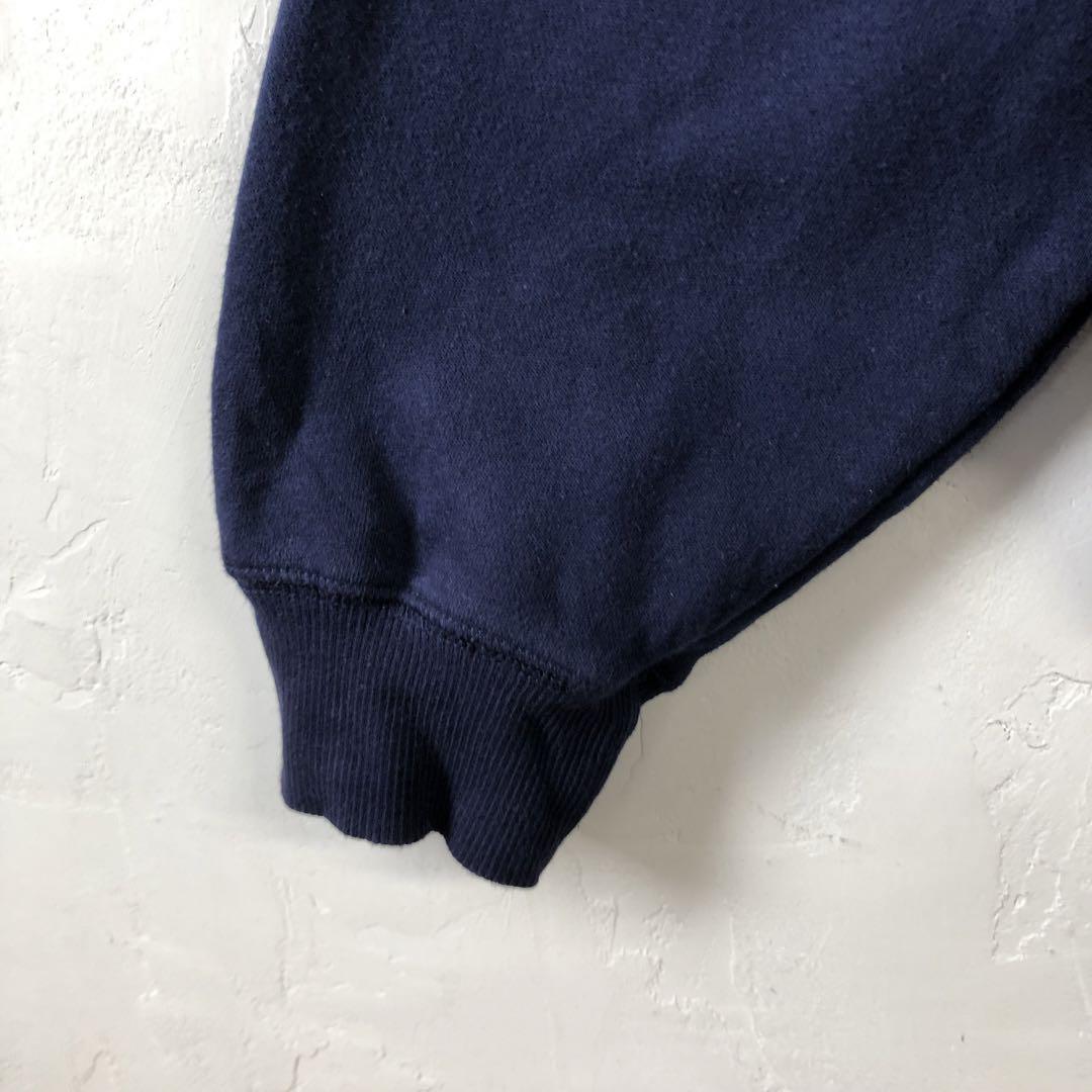 3200 ラッセルアスレチック　スウェット　トレーナー　ゆるだぼ　刺繍　紺 ラッセルアスレチック スウェット トレーナー ゆるだぼ 刺繍 紺