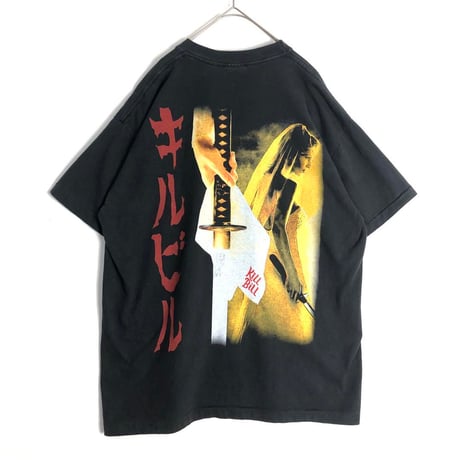 BOOTLEG  KILL BILL　キルビル　シングルステッチ　両面　ビッグプリント　Tシャツ　黒