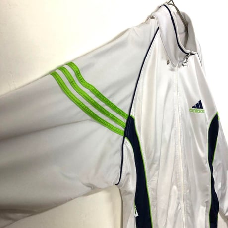 90's adidas アディダス　刺繍　ロゴ　トラックジャケット　ジャージ