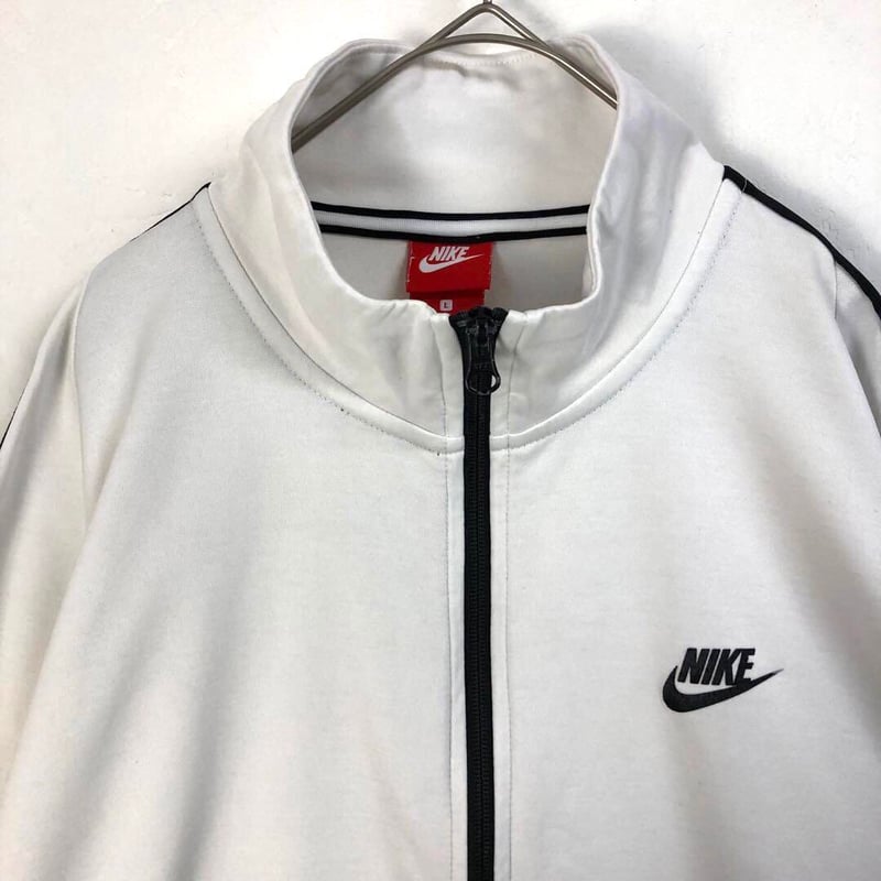 ナイキ ジャージ トラックジャケット 刺繍 ロゴ ホワイト | PEACE TOWN