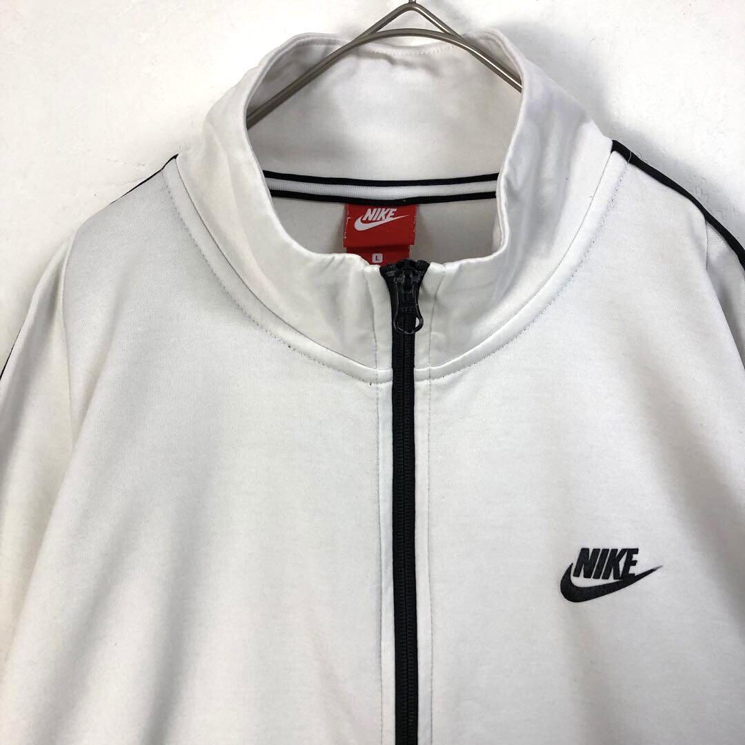 ナイキ ジャージ トラックジャケット 刺繍 ロゴ ホワイト | PEACE TOWN
