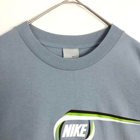 00s NIKE ナイキ　ビッグプリント　半袖　Tシャツ　グレー