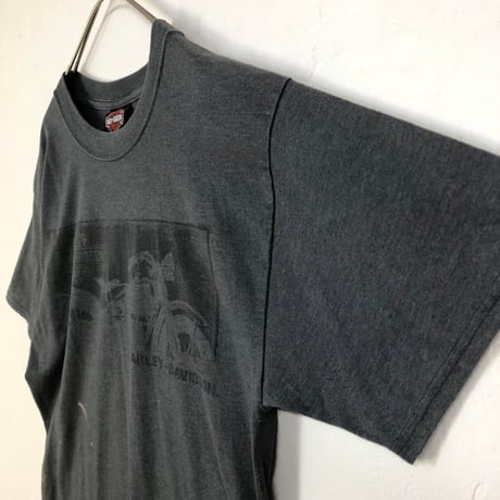 ハーレーダビッドソン　ビッグロゴ　半袖　Tシャツ　グレー