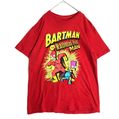 シンプソンズ　BARTMAN キャラT　Tシャツ　ビッグプリント　赤