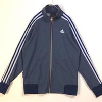 ラコステ ジャージ トラックジャケット 刺繍 ロゴ ゆるだぼ 白 青