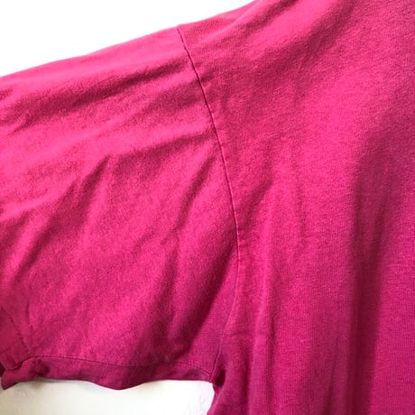 90s USA製　シングルステッチ　ロゴ　半袖　Tシャツ　ピンク