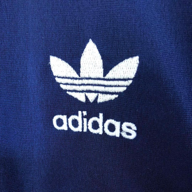 adidasoriginals トラックジャケット 刺繍ロゴ 紺 M 0868 アディダスオリジナルス ジャージ トラックジャケット 刺繍 ロゴ